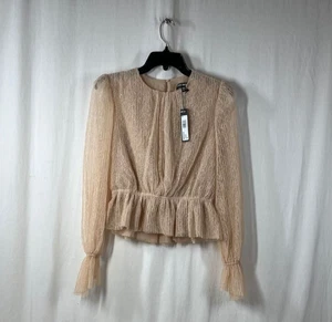 NWT Steve Madden Women's Cream Lace Filippa Blouse - Size XS - Picture 1 of 5