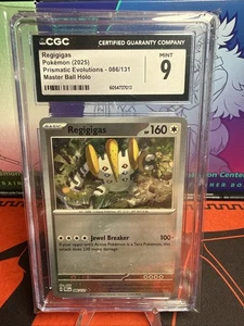 Regigigas (Master Ball Pattern) 086/131 Sv: Prismatic Evolutions Holo CGC 9 - Picture 1 of 2