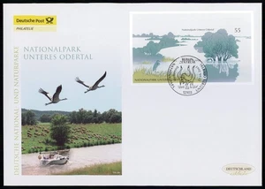 BRD BUND FDC 2003 BLOQUE 62 PARQUE NACIONAL VALLE INFERIOR CIGÜEÑAS GARZAS - Imagen 1 de 2