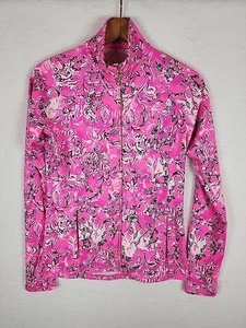 LILLY PULITZER Luxletic Full-Zip Jacket | Size XS | EUC Pink Black White Mock  - Bild 1 von 15