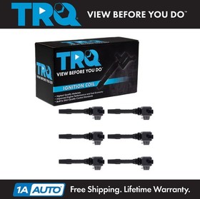 TRQ 6pc Engine Ignition Coil Kit Set for BMW 340i 340i xDrive 3.0L