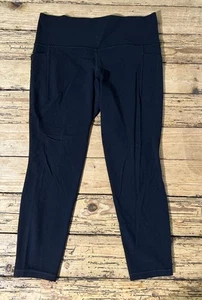 Athleta Women’s Size L Black Salutation Stash 7/8 Tight - NWOT - Picture 1 of 9