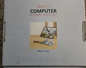 Tablet Computer Rotary Support Stand Rotates Metal New In Box IPad Holder! - Picture 1 of 2