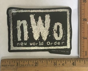 Adesivo decalcomania prisma vending wrestling wrestling vintage 1998 WCW NUOVO SENZA ETICHETTE nuovo ordine mondiale - Foto 1 di 2
