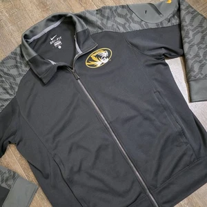 Nike Mizzou Jacke Herren Large schwarz Softshell Full Zip Missouri Tigers Dri-Fit - Bild 1 von 12