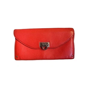 Salvatore Ferragamo Orange Leder Lange Geldbörse - Bild 1 von 18