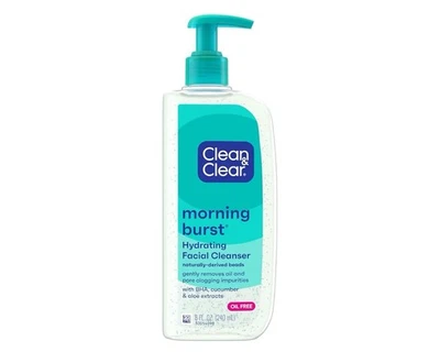 Limpiador facial hidratante sin aceite Clean & Clear Morning Burst pepino y aloe 8 oz Foto 1 de 4