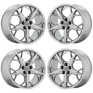 19x8.5 20x11 Corvette C8 Bright Chrome wheels Factory OEM 14011 14012 EXCHANGE - Picture 1 of 8