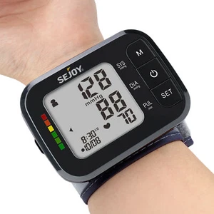 Digital Wrist Blood Pressure Monitor Automatic BP Machine Heart Rate Detection - Picture 1 of 61