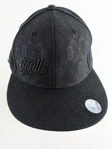 O'Neill Black Wool Fitted Hat – 7 1/2 Large - Cap w/ Embroidered Logo - EUC - Bild 1 von 6