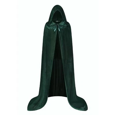 Hombres Mujeres Capa de Terciopelo con Capucha Adulto Capa de Terciopelo con Capucha Renacimiento Terciopelo... Foto 1 de 4