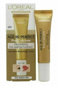 LOREAL AGE RE-PERFECT PRO CALCIUM DE-CRINKLING EYE & LIP CONTOUR CREAM 15ML NEU - Bild 1 von 1