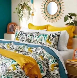 !WOW! New OPALHOUSE JUNGALOW Jungle 2 Piece Twin Comforter & Pillow Sham Set - Picture 1 of 4