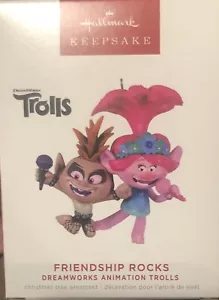 NIB — HALLMARK FRIENDSHIP ROCKS DREAMWORKS ANIMATION TROLLS KEEPSAKE ORNAMENT - Picture 1 of 3