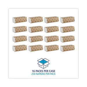 Boardwalk Multifold Commercial Paper Towels, 1-Ply,16 Packs, 250 Sheets per Pack - Picture 1 of 5