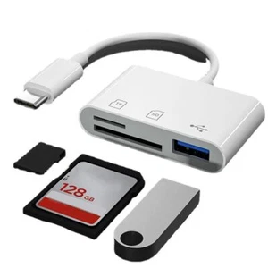 Transfer OTG Adapter Card Reader Micro USB USB Type-C For Samsung Huawei Xiaomi - Photo 1 sur 16