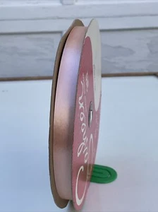 Vtg Sasheen Ribbon Bow Craft Christmas Valentine 3M 250 Yds 3/4” Pastel Pink NOS - Picture 1 of 19