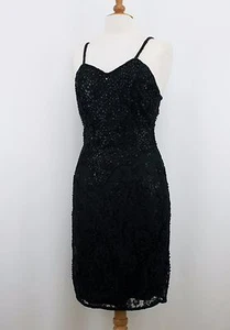 Jasdee Vintage Dress Bead & Sequins Hand Work  On Lace Style 3086M - Picture 1 of 7