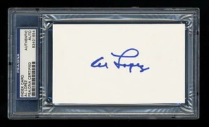 AL LOPEZ SIGNED MINT INDEX CARD PSA/DNA AUTOGRAPHED HOF CLEVELAND INDIANS - Picture 1 of 1