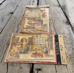 VTG 1992 Gibsons Greetings NOS Cards Bunnies/Rabbits / Lot Of 4/8 In Each Pack