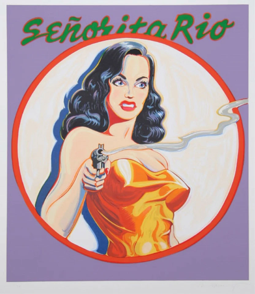 Mel Ramos - Senorita Rio - 2000, Pop Art Grafik Serigrafie, Luxus Comic  - Bild 1 von 1