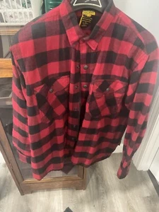 Scorpion COVERT MOTO FLANNEL RED/BLACK  Size Medium - Picture 1 of 4