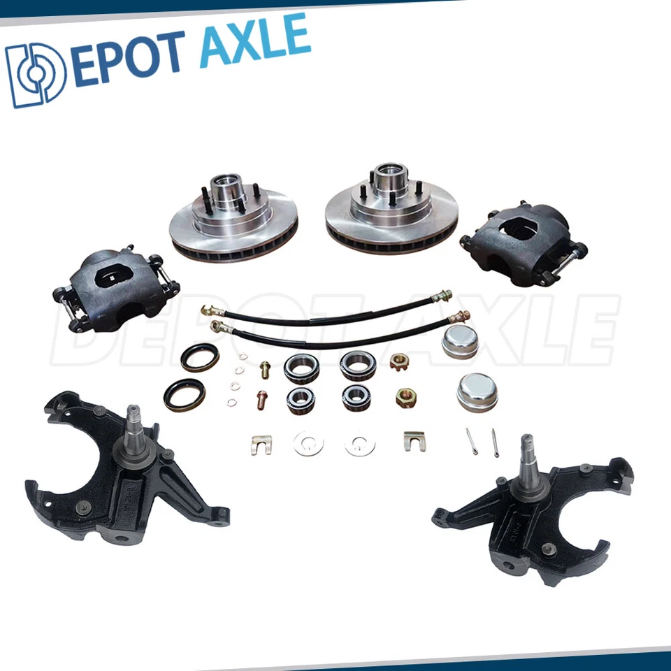Front 2.5" Drop Spindle Disc Brake Kit For 1963-1970 Chevy Truck C10 Pickup New - Image 1 of 3