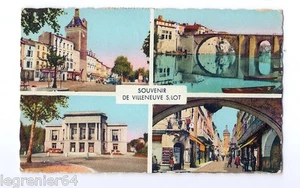 Carte postale Villeneuve-sur-Lot – Souvenir du Sud-Ouest – REF 2077 – Vintage - Picture 1 of 1