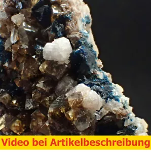 7633 Apatit Lazulith lazulite Siderit ca15*9*6 cm Rapid Creek Yukon 1995 MOVIE - Bild 1 von 11