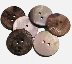 6-8 Stück Sarongschnalle Sarong Perlmuttknöpfe Knopf Muschel Shell Perlmutt - Bild 1 von 1