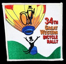 Vintage Patch 34th Great Western Bicycle Rally 1998 4 x 4"