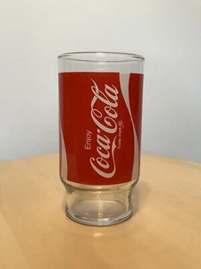 Vintage Enjoy Coca-Cola Coke Drinking Glass Classic Great!! - Bild 1 von 3