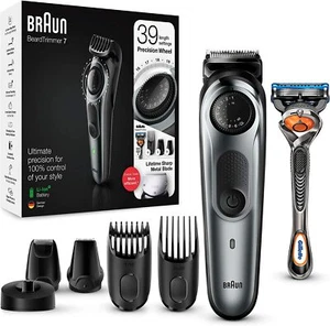 Braun Beard Trimmer BT7240 y cortapelos para hombres, cuchillas metálicas afiladas de por vida - Imagen 1 de 1