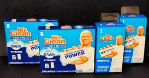 4 Pack Mr Clean Magic Eraser-2 Single Pack Original & 2 Double Pack Dawn Kitchen - Picture 1 of 5