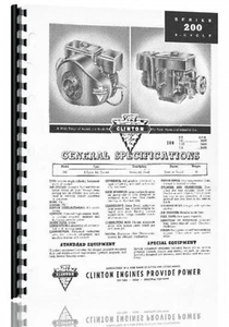 Catálogo manual de piezas de motor Clinton 200 AV VS motor - Imagen 1 de 4