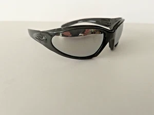 Gepolsterte windabweisende silberne verspiegelte Gläser Reiten Sonnenbrille UV400-Schutz - Bild 1 von 9