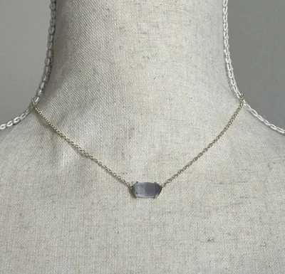 🆕 Colar Kendra Scott Tom Dourado Ever com Pedra Cinza – Novo com etiquetas, Nordstrom - Imagem 1 de 4