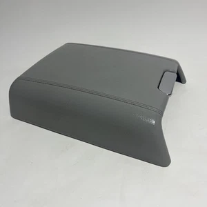 2003-2006 Lincoln Navigator Rear Console Grey Leather Armrest Lid OEM - Picture 1 of 8