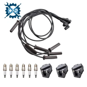 3x DR39 Ignition Coil + 6x Spark Plug & Wire Set For 96-08 Buick Lucerne V6 3.8L - Picture 1 of 8