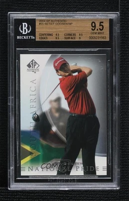 2004 SP Authentic National Pride Retief Goosen #55 BGS 9.5 GEM MINT - Image 1 of 2