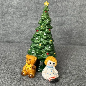 Vintage Avon Christmas Tree Ceramic Hostess Set Holiday Party Decor Center Piece - Picture 1 of 22