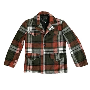 Rancher by Schott Bros Men's Size 40 Plaid Wool Lined Western Winter Jacket - Picture 1 of 17