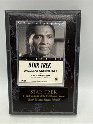 Rittenhouse Star Trek TOS Dr Daystrom Trading Card On Plaque - Image 1 of 4