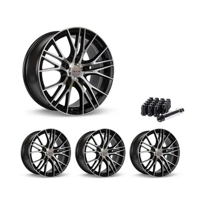 5x114.3 Set of 4 16" Rims Black Alloy Wheel fits 2013-21 Nissan NV200, OE1A RTX - Image 1 of 4