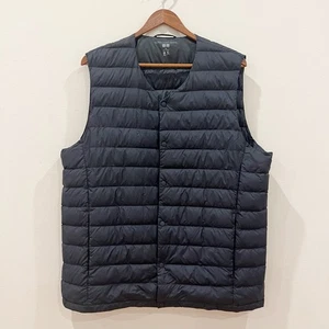 Uniqlo Puffer Weste Herren Extra Large Schwarz Ultraleicht Daunen Leicht Taschen - Bild 1 von 13