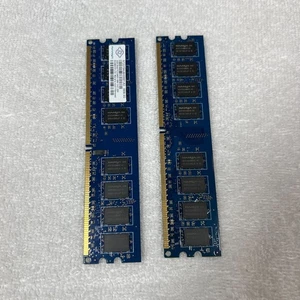 2x Nanya NT1GT64U8HD0BY-AD, 2GB DDR2 SDRAM Lot Bundle of 2 - Picture 1 of 6
