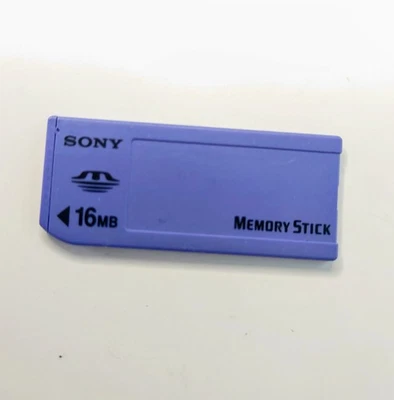 Genuine Sony 16MB Memory Stick MS Memory Card for Sony Cameras MSA-16A - Image 1 of 3