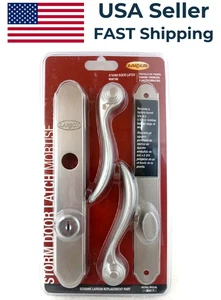 Set Maniglie Nichel Spazzolato Larson Certified Storm Door Revere Mortise CH3041701 - Foto 1 di 6
