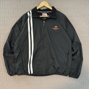 Chase Authentic Budweiser Dale Jr Jacket Men Medium Black Windbreaker Nascar Y2K - Picture 1 of 14
