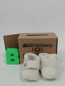 UGG JUNIOR Baby Hausschuhe STIEFEL creme flauschig Bixbee Größe Small Preloved Schuhe - Bild 1 von 11